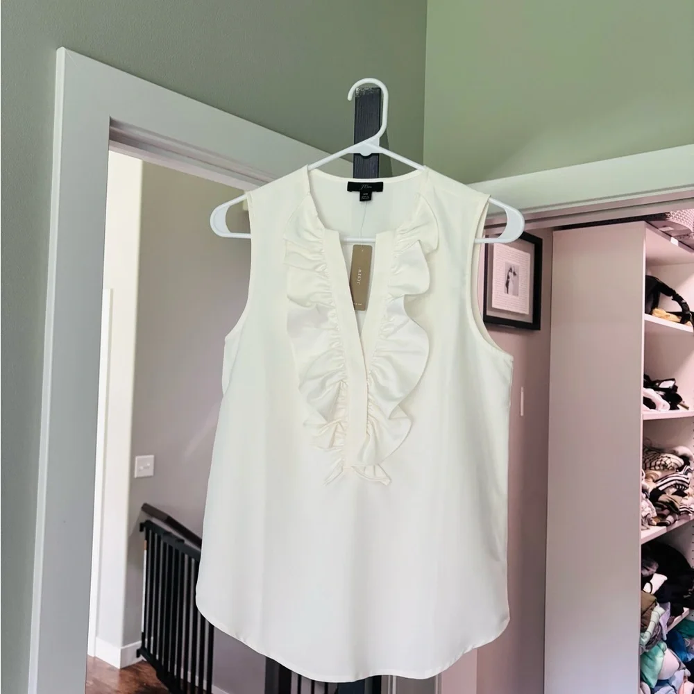 J. Crew NWT Ruffle Blouse - Picture 4 of 4